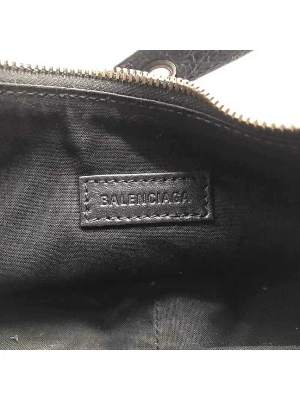 Balenciaga le Cagole XS le Studs Shoulder Bag Leather Black Ribbon